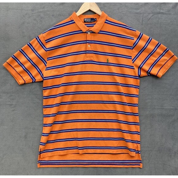 Ralph Lauren Other - Polo by Ralph Lauren Mens Shirt Size XL Orange Blue Stripe Rugby Preppy College